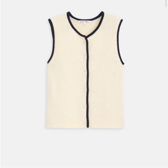 Alex Mill Tops - NWT • Alex Mill Bridget Tipped Vest